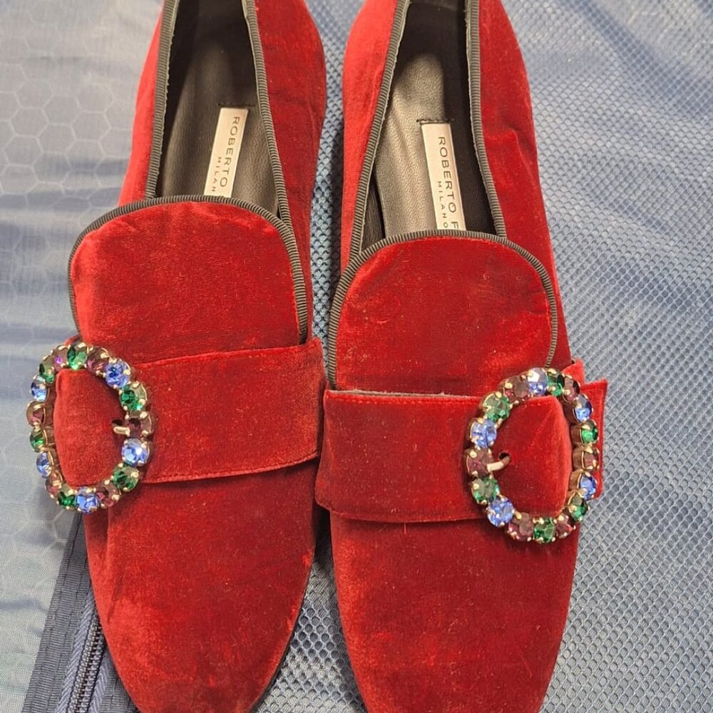 Velvet shoes - size 38
